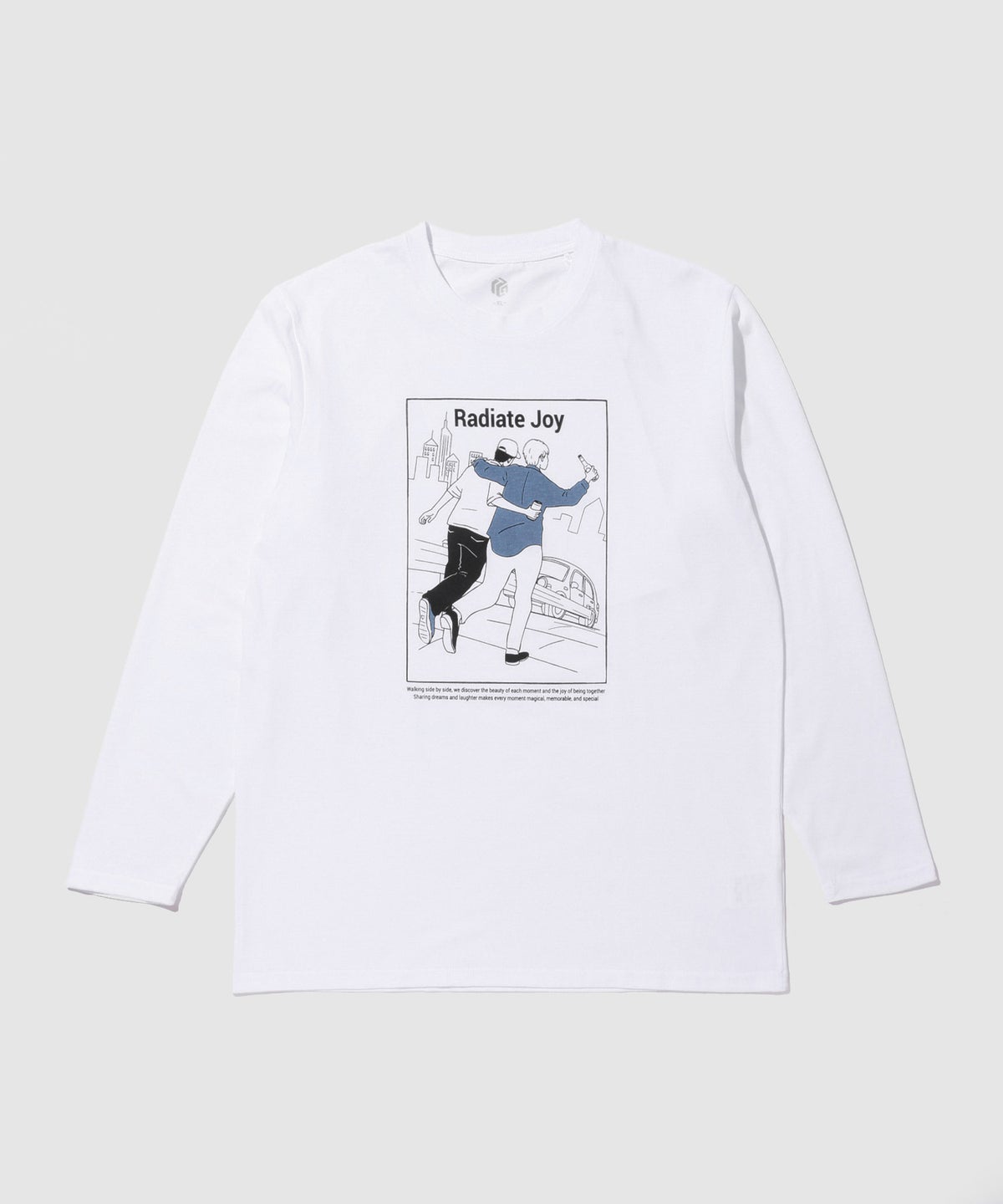 T-GRAPHICS ラインアート長袖Tシャツ メンズ