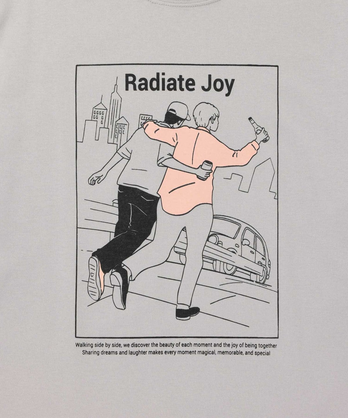 T-GRAPHICS ラインアート長袖Tシャツ メンズ