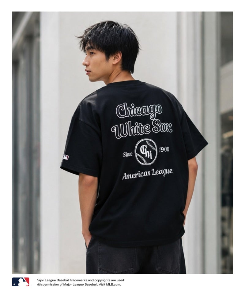 MLB ツイルワッペンTシャツ メンズ メール便 対応商品商品画像-3