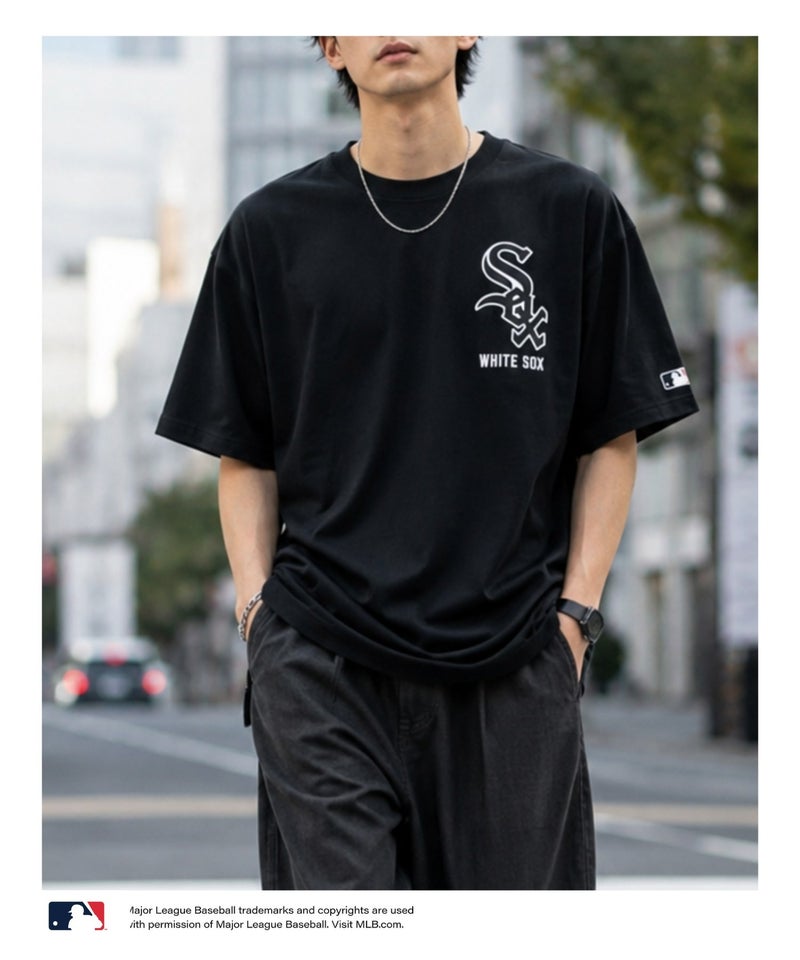 MLB ツイルワッペンTシャツ メンズ メール便 対応商品商品画像-11