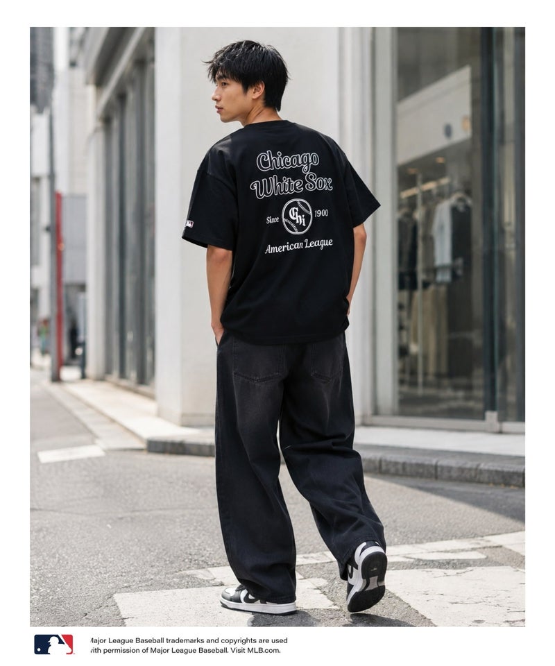 MLB  ツイルワッペンTシャツ メンズ メール便 対応商品商品画像-12