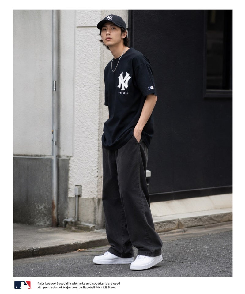 MLB  ツイルワッペンTシャツ メンズ メール便 対応商品商品画像-14