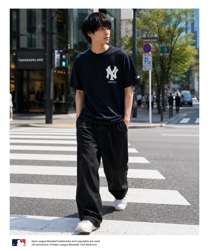 MLB ツイルワッペンTシャツ メンズ メール便 対応商品商品画像-15