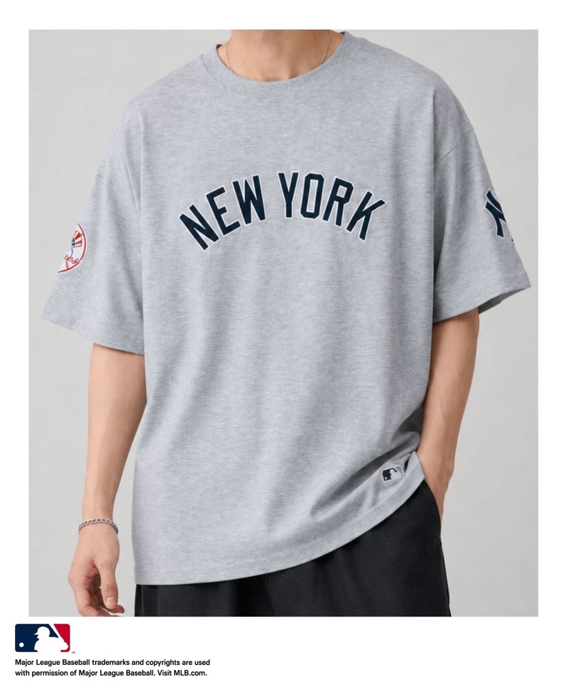 MLB フロントワッペンTシャツ メンズ メール便 対応商品商品画像-2