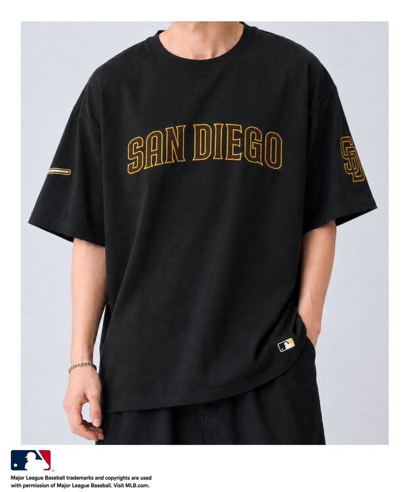 MLB フロントワッペンTシャツ メンズ メール便 対応商品商品画像-3