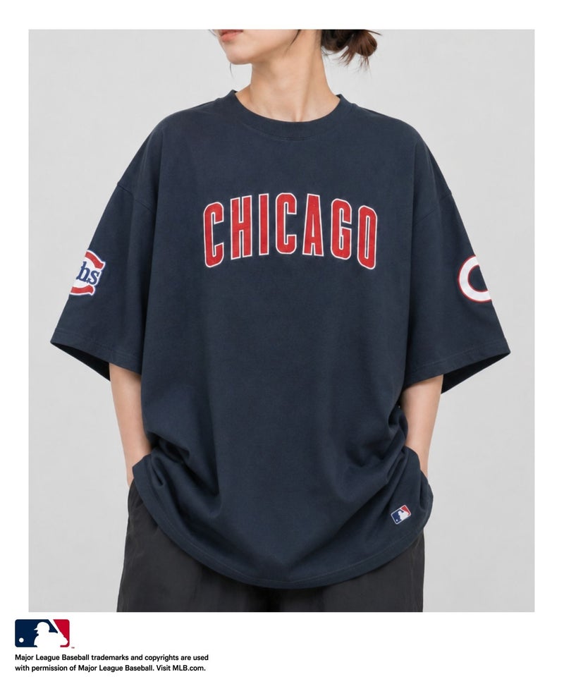 MLB フロントワッペンTシャツ メンズ メール便 対応商品商品画像-4