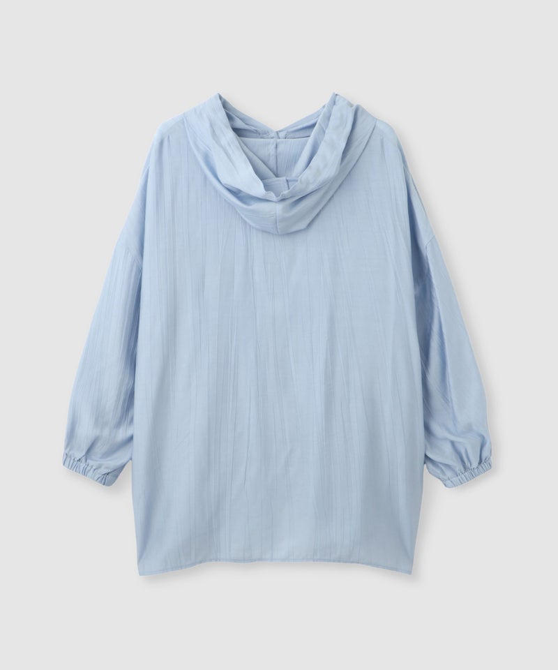NAVY フード付きシアーシャツ レディース商品画像-4