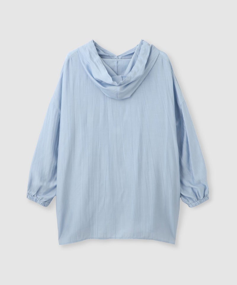 NAVY フード付きシアーシャツ レディース商品画像-19