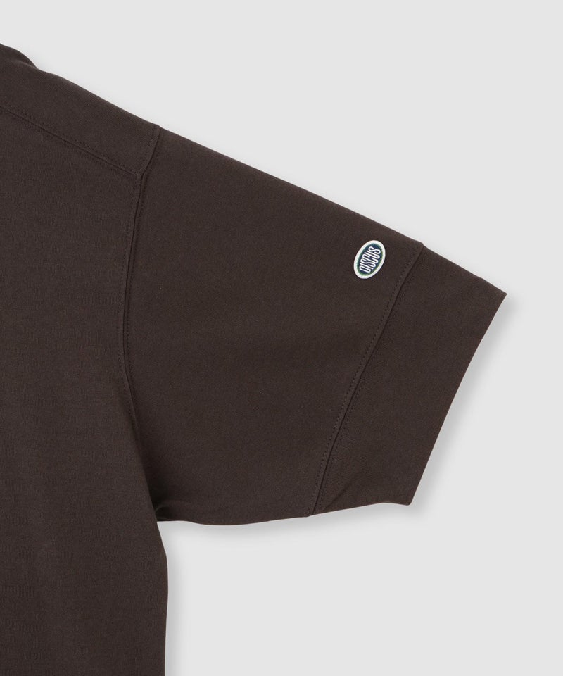 DISCUS 切替カレッジ調プリントルーズTシャツ レディース メール便 対応商品商品画像-6