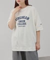 DISCUS  切替カレッジ調プリントルーズTシャツ レディース メール便 対応商品商品サムネイル-9