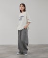 DISCUS 切替カレッジ調プリントルーズTシャツ レディース メール便 対応商品商品サムネイル-11