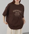 DISCUS  切替カレッジ調プリントルーズTシャツ レディース メール便 対応商品商品サムネイル-17