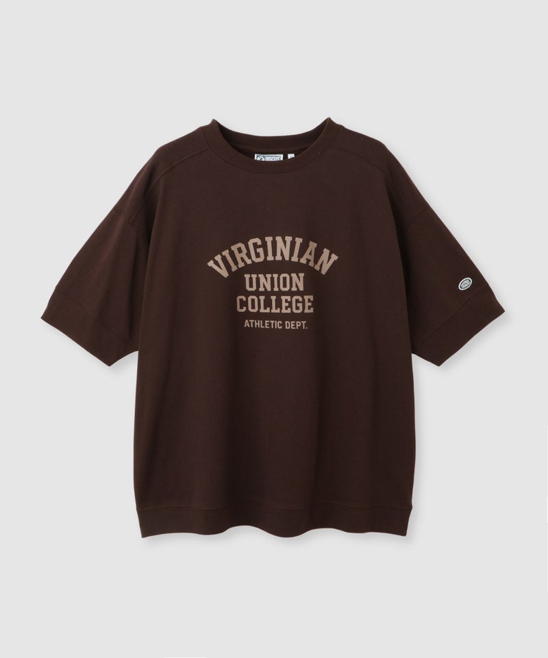 DISCUS  切替カレッジ調プリントルーズTシャツ レディース メール便 対応商品商品画像-24