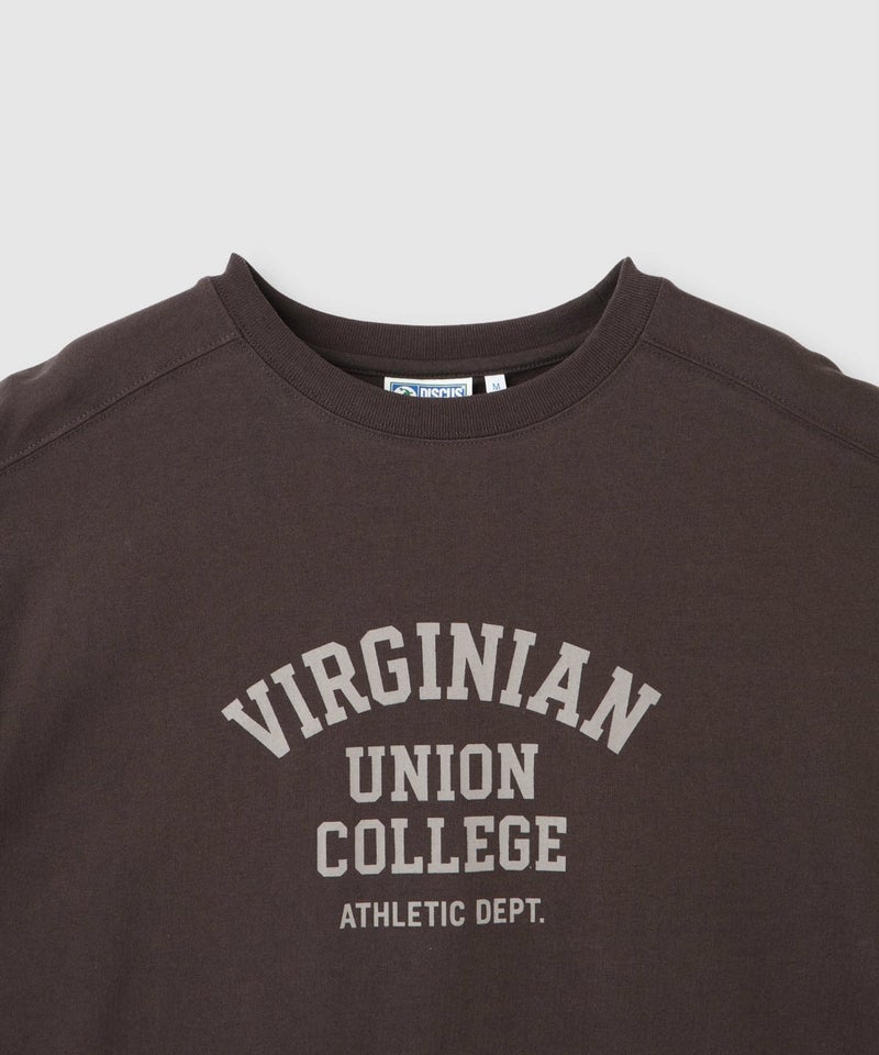 DISCUS 切替カレッジ調プリントルーズTシャツ レディース メール便 対応商品商品画像-25