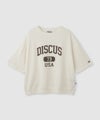 DISCUS  カレッジ調ロゴプリント半袖Tシャツ レディース メール便 対応商品商品サムネイル-1