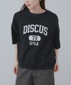 DISCUS カレッジ調ロゴプリント半袖Tシャツ レディース メール便 対応商品商品サムネイル-3