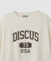 DISCUS  カレッジ調ロゴプリント半袖Tシャツ レディース メール便 対応商品商品サムネイル-6