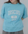 DISCUS カレッジ調ロゴプリント半袖Tシャツ レディース メール便 対応商品商品サムネイル-18
