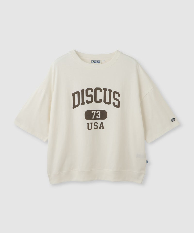 DISCUS  カレッジ調ロゴプリント半袖Tシャツ レディース メール便 対応商品商品画像-21