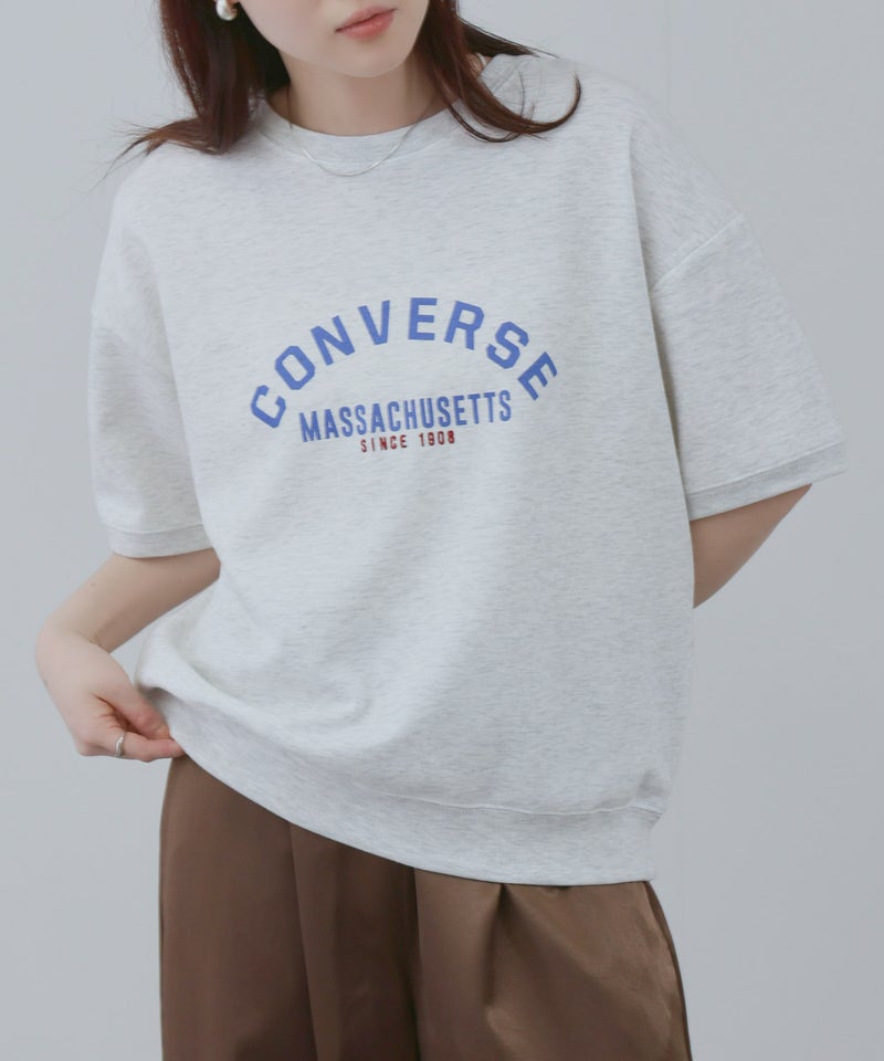 CONVERSE 袖ロールアップTシャツ レディース メール便 対応商品商品画像-1