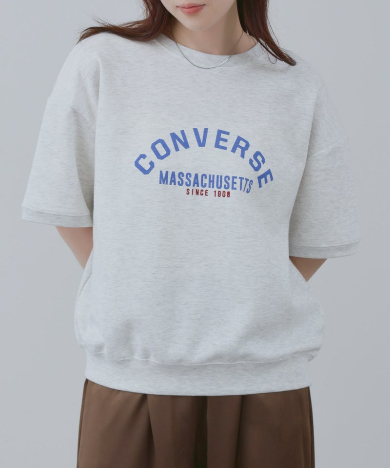 CONVERSE  袖ロールアップTシャツ レディース メール便 対応商品商品画像-4