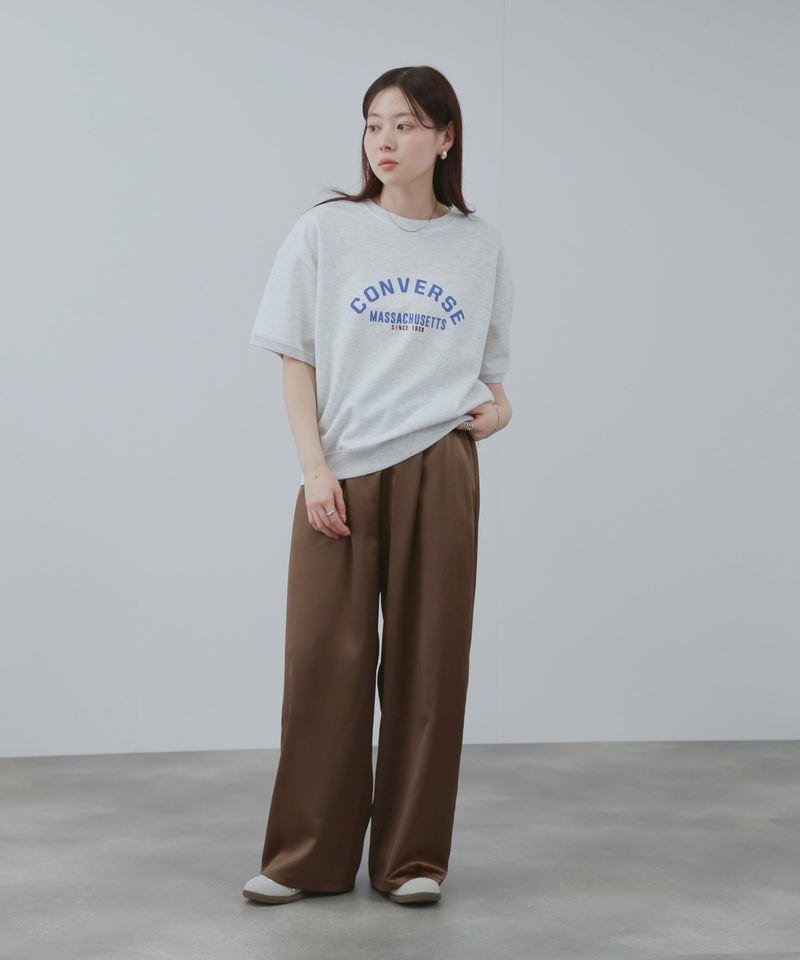 CONVERSE 袖ロールアップTシャツ レディース メール便 対応商品商品画像-6