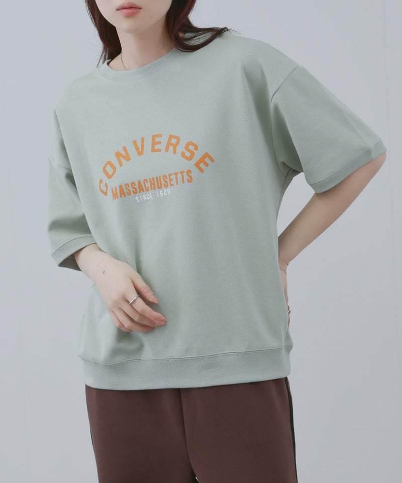 CONVERSE  袖ロールアップTシャツ レディース メール便 対応商品商品画像-8
