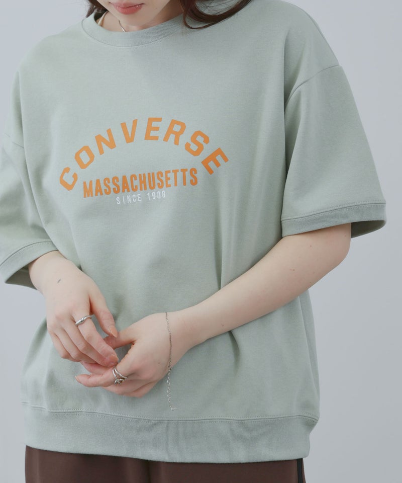 CONVERSE  袖ロールアップTシャツ レディース メール便 対応商品商品画像-9