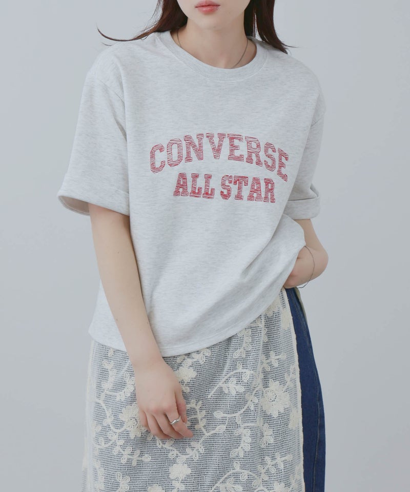 CONVERSE  ロールアップTシャツ レディース メール便 対応商品商品画像-1