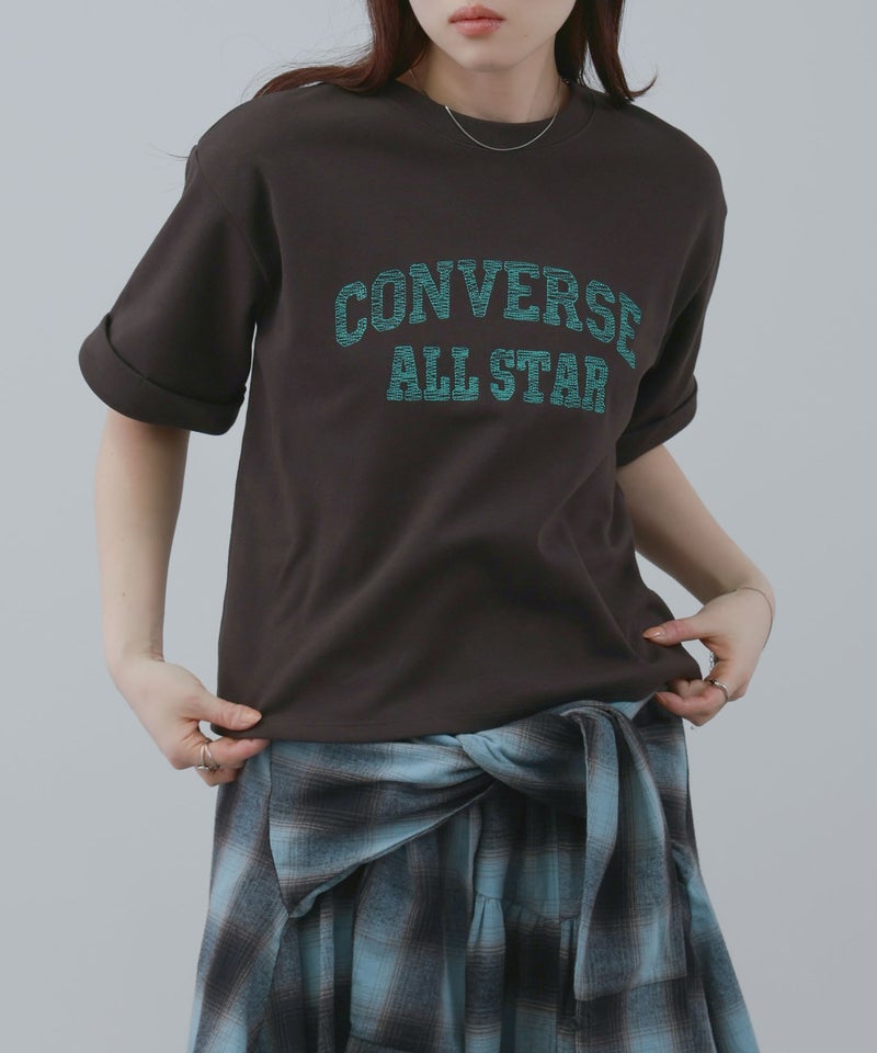 CONVERSE  ロールアップTシャツ レディース メール便 対応商品商品画像-2