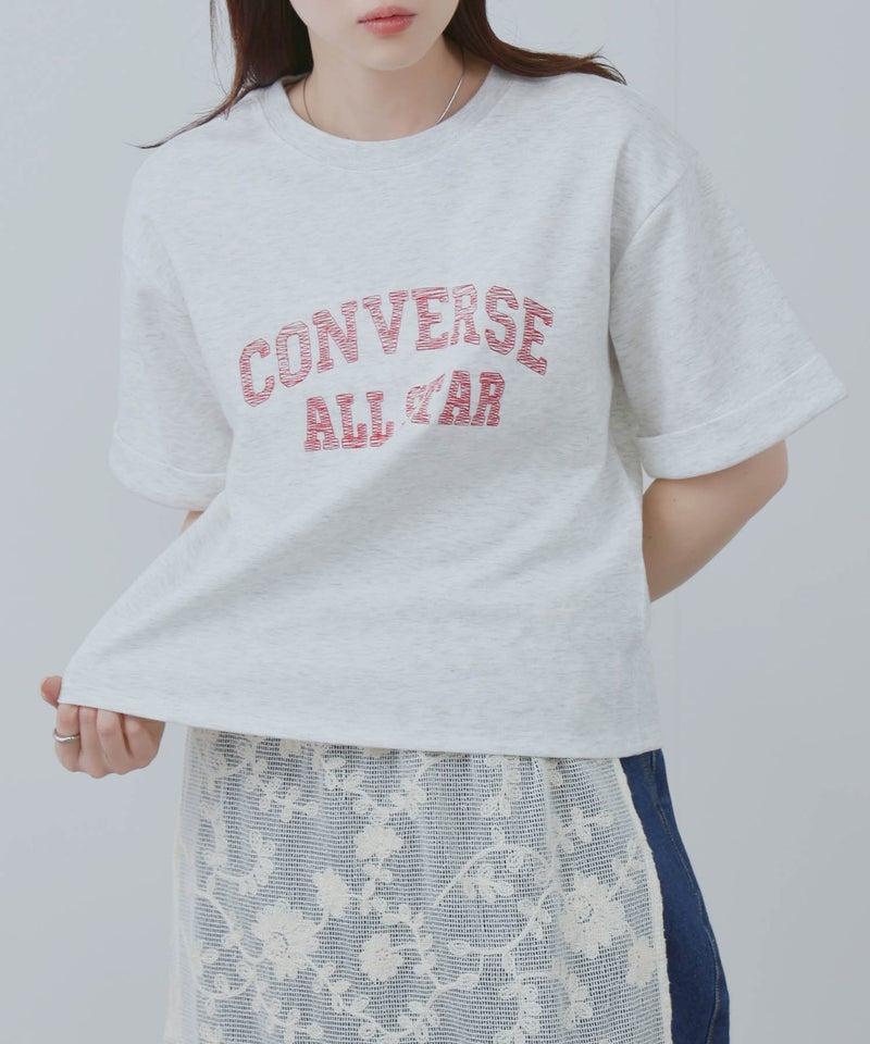 CONVERSE ロールアップTシャツ レディース メール便 対応商品商品画像-4