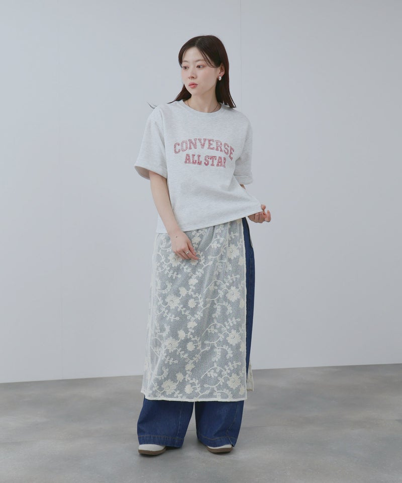 CONVERSE ロールアップTシャツ レディース メール便 対応商品商品画像-7