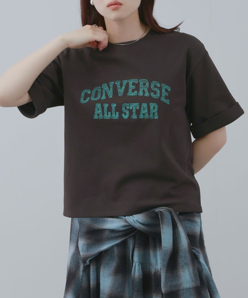 CONVERSE  ロールアップTシャツ レディース メール便 対応商品商品画像-9