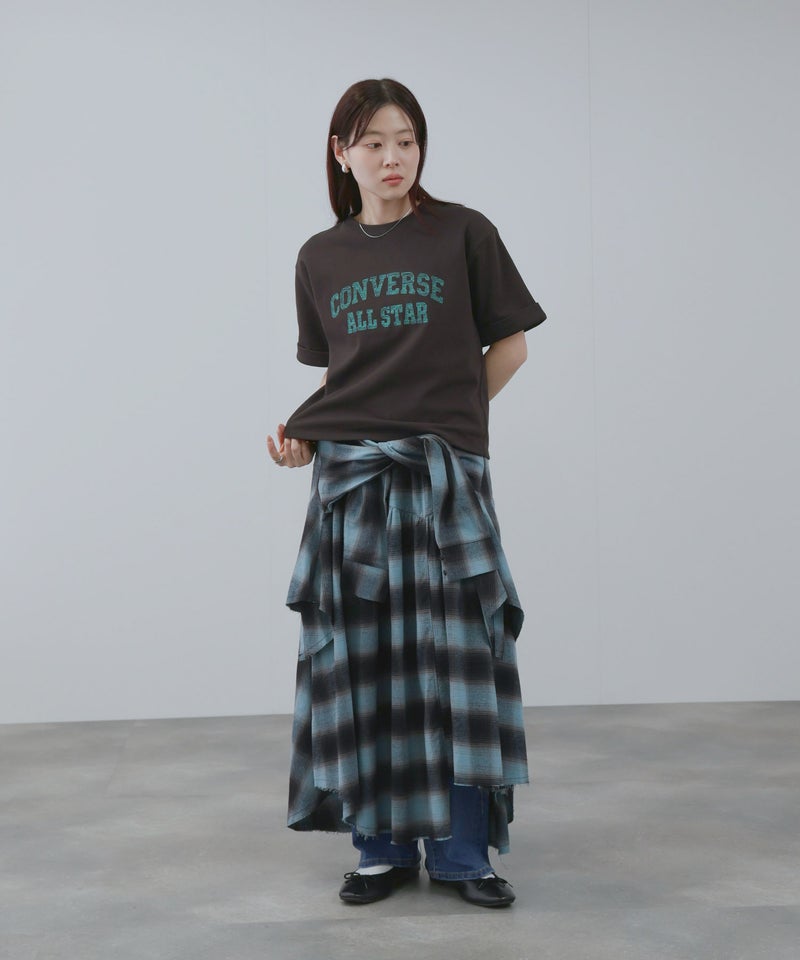 CONVERSE  ロールアップTシャツ レディース メール便 対応商品商品画像-11
