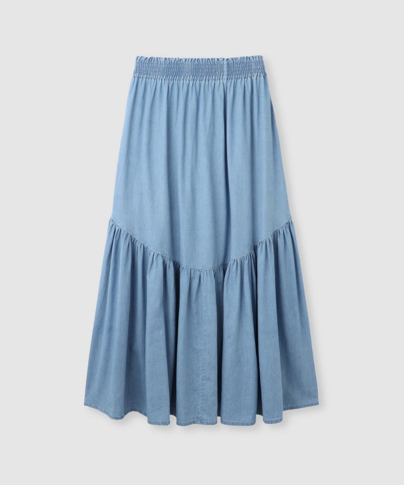 NAVY デニムティアードスカート レディース商品画像-3