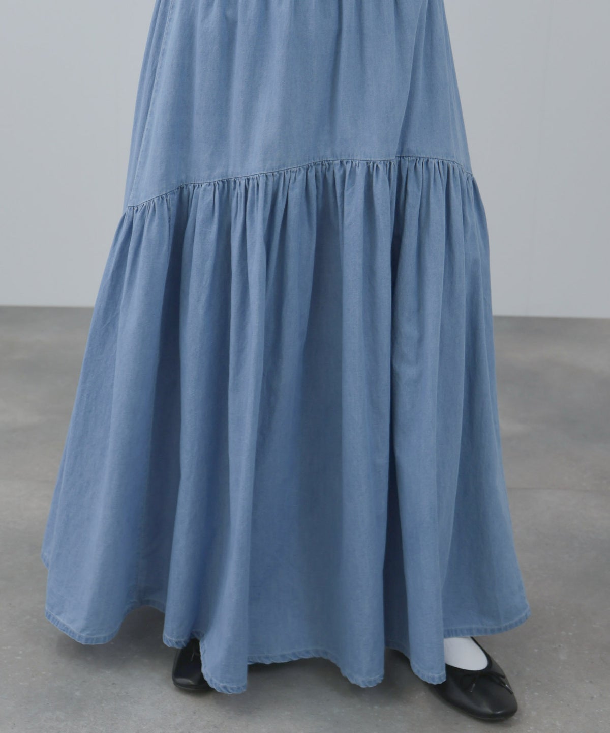 NAVY デニムティアードスカート レディース