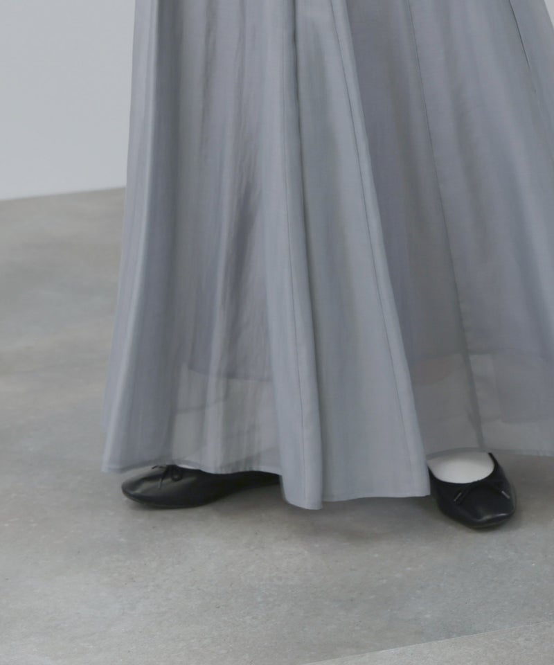 NAVY  シアーフレアスカート レディース商品画像-8