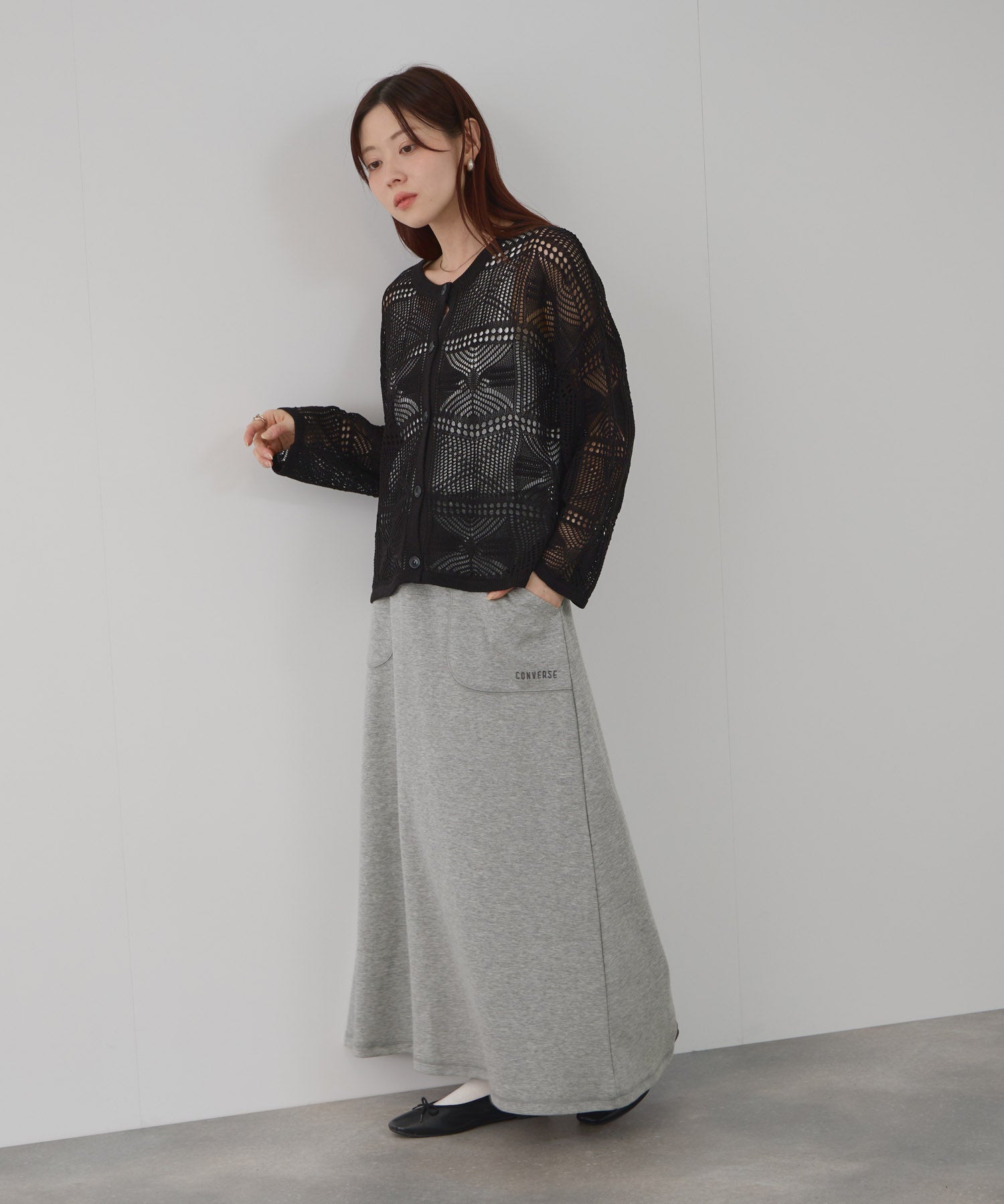 CONVERSE マキシスカート レディース