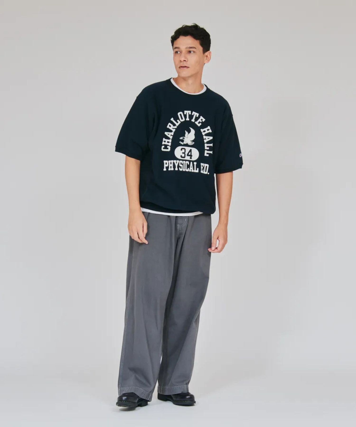 Champion REVERSE WEAVE(R) ショートスリーブスウェットシャツ メンズ