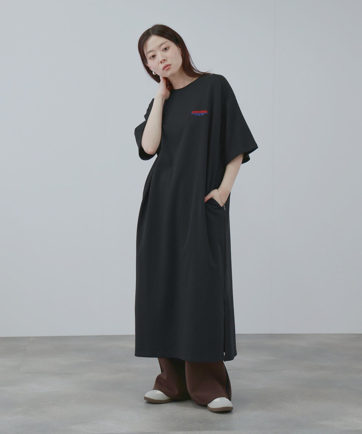 CONVERSE マキシワンピース レディース