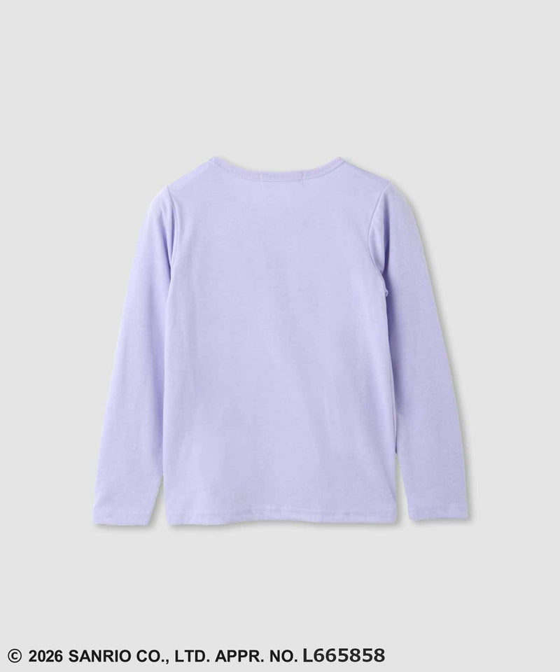 サンリオキャラクターズ クロミ スパンコール長袖Tシャツ キッズ メール便 対応商品商品画像-2