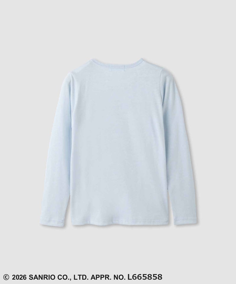 サンリオキャラクターズ シナモロール スパンコール長袖Tシャツ キッズ メール便 対応商品商品画像-2