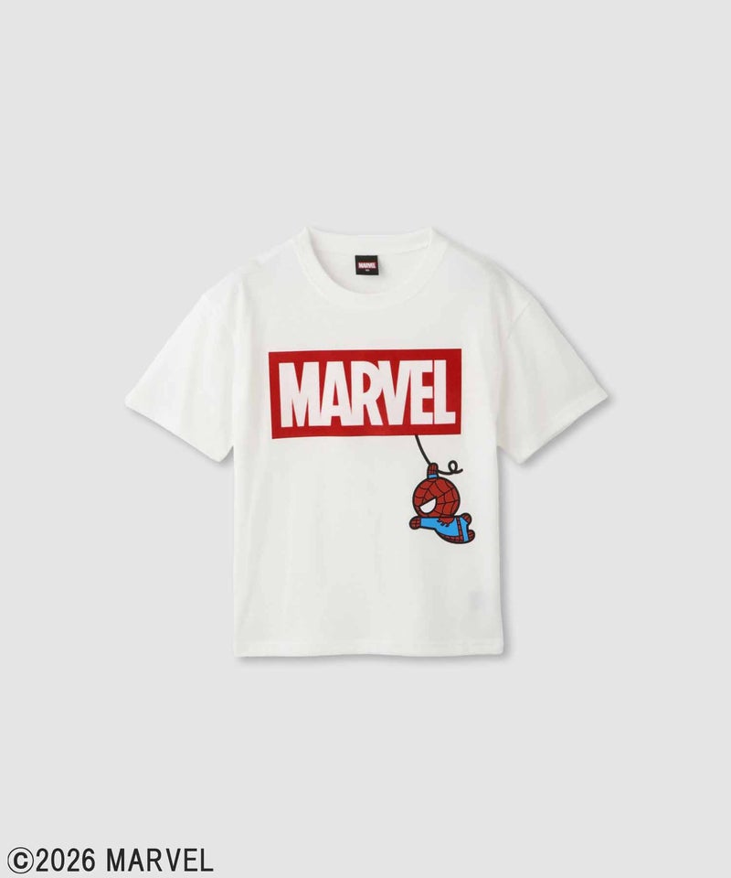 MARVEL マーベル 『スパイダーマン』 / フロッキープリントTシャツ キッズ メール便 対応商品商品画像-1