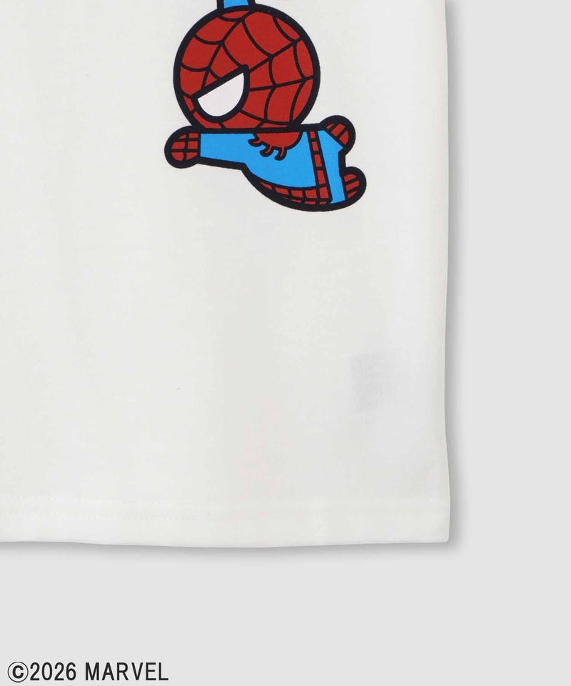 MARVEL マーベル 『スパイダーマン』 / フロッキープリントTシャツ キッズ メール便 対応商品商品画像-5