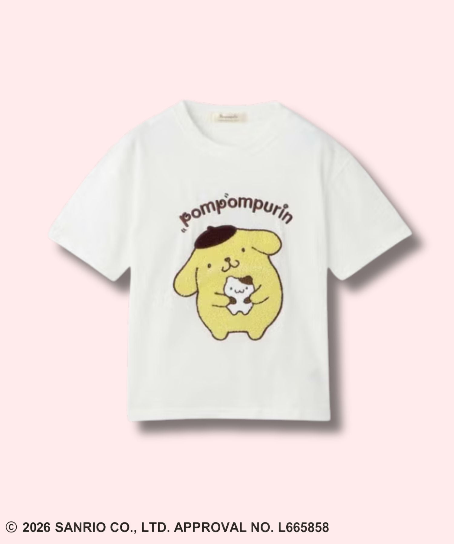 サンリオキャラクターズ ポムポムプリン サガラ刺繍Tシャツ キッズ