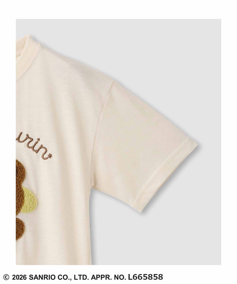 サンリオキャラクターズ ポムポムプリン サガラ刺繍Tシャツ キッズ メール便 対応商品商品画像-5