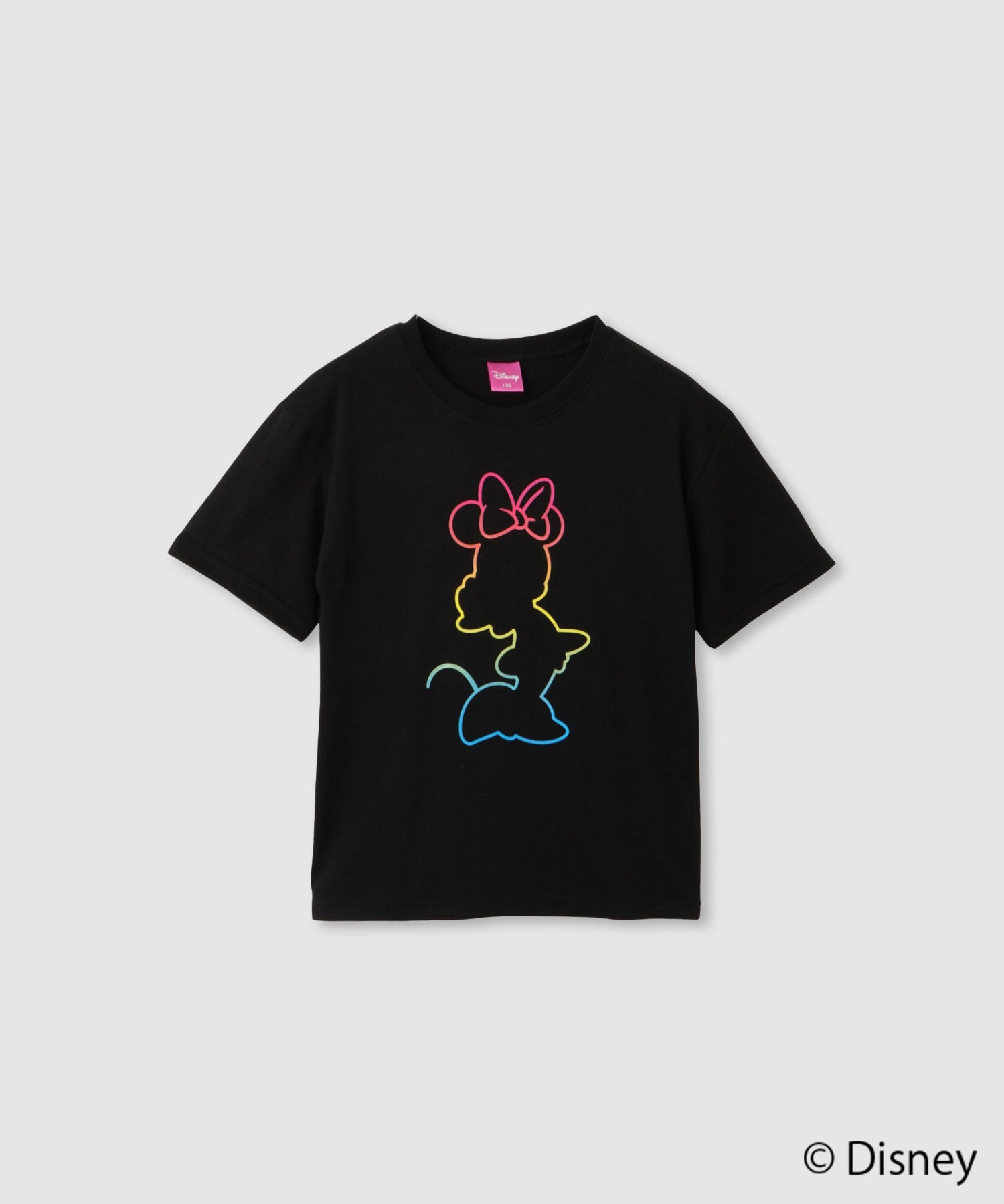 ミニーマウス　レインボーニット Disney ミニーマウス / レインボーロゴTシャツ キッズ