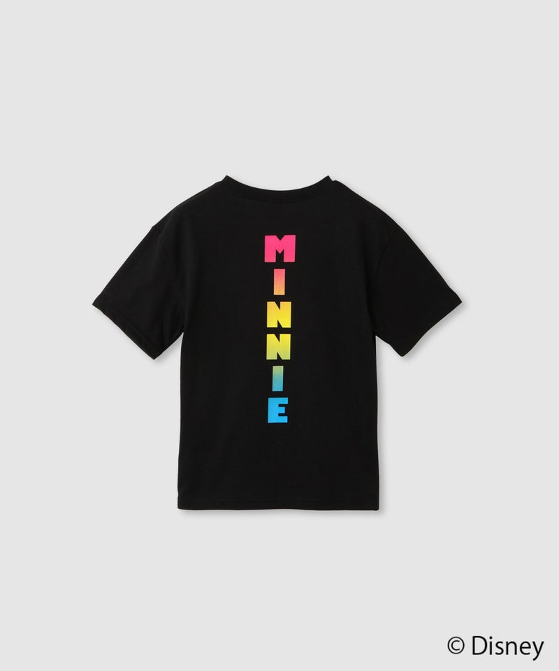 Disney ミニーマウス / レインボーカラーTシャツ キッズ メール便 対応商品商品画像-2