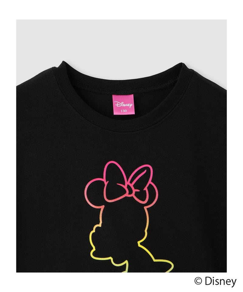 Disney ミニーマウス / レインボーカラーTシャツ キッズ メール便 対応商品商品画像-3