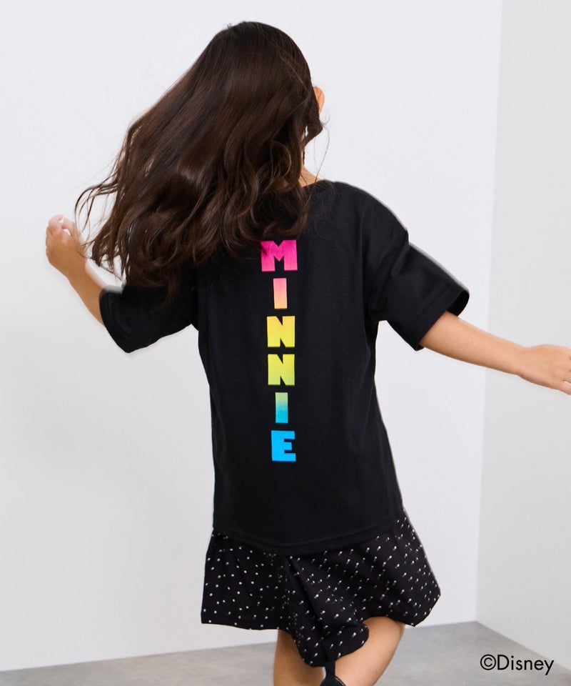 Disney ミニーマウス / レインボーカラーTシャツ キッズ メール便 対応商品商品画像-4